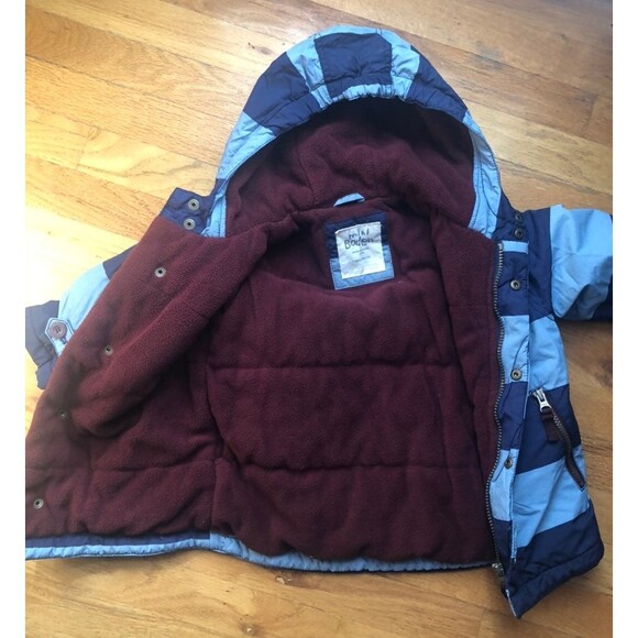 Mini boden 4/5 jacket coat blue striped - Picture 8 of 10